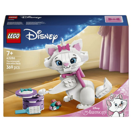 LEGO | Disney 43286 L'Adorable Marie Les Aristochats - Jouet Chat des 7 ans - Idée Cadeau
