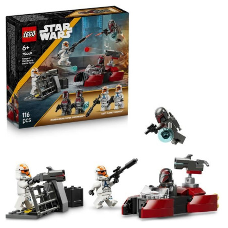 LEGO Star Wars 75449 Pack de Combat Le Siege de Mandalore - Jeu de Construction des 6 ans