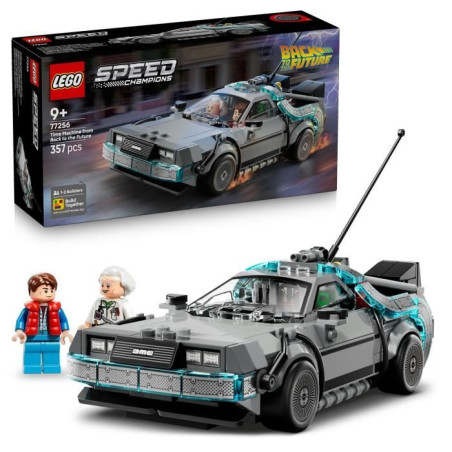 LEGO Speed Champions 77256 La Machine a Remonter le Temps de Retour vers le Futur - Jouet