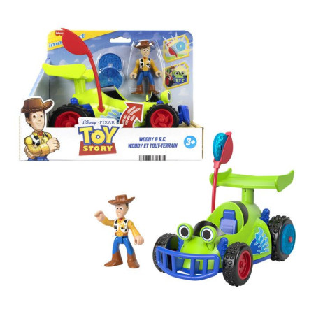 Véhicule a rétrofriction - IMAGINEXT - JKW22 - Woody et R.C. - Lanceur de disques - Toy Story