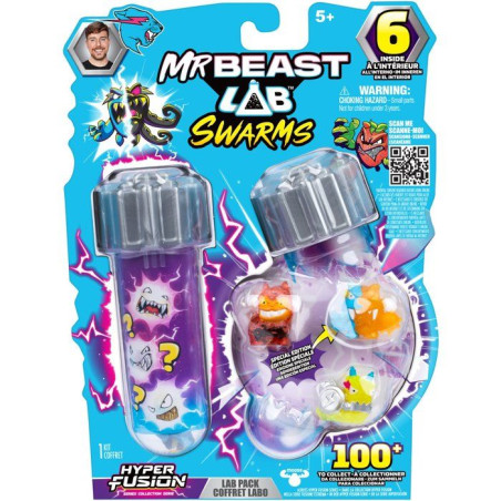 Figurine - SWARMS FUSION - MRBEAST LAB - 6 mini figurines de 2,5 cm - Des 5 ans