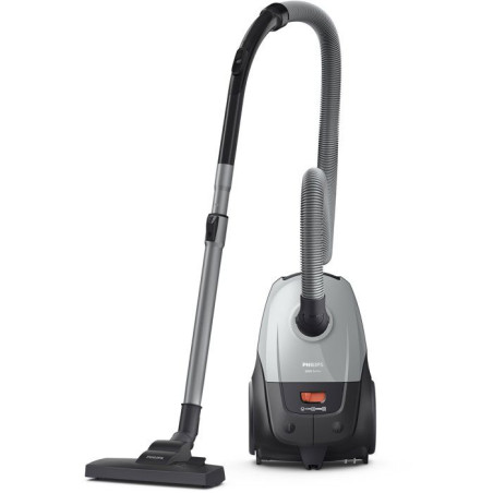 Aspirateur Traineau avec sac - PHILIPS XD2142/12? - Aspirateur Série 2000 filtre Hepa - 800 W - 77 dB - 3 L - Gris clair