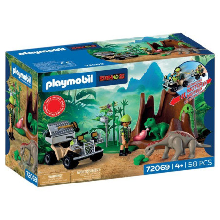 PLAYMOBIL 72069 L'antre du dinosaure, Dinos, Promo pack, 58 pieces, Des 4 ans