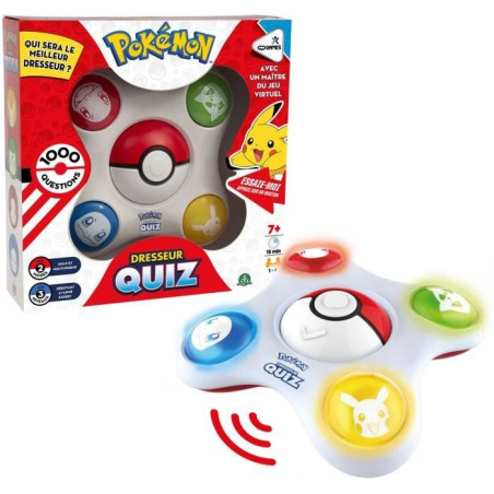 Pokémon Dresseur Trivia - Jeu de société - GIOCHI PREZIOSI - Teste tes connaissances Pokémon - Jusqu'a 4 joueurs - Des 7 ans