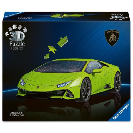 Puzzle 3D Iconics - Lamborghini Huracán EVO - Edition verte