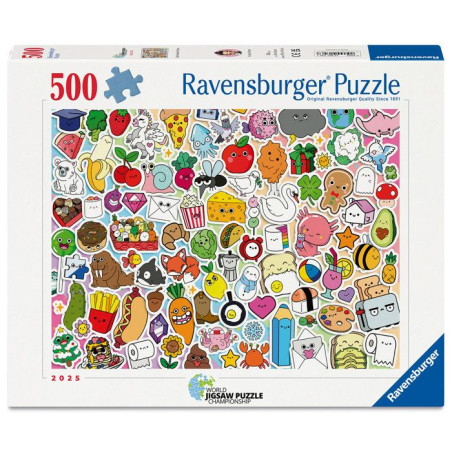 Ravensburger - Puzzle 500 pieces - Stickers kawaii - Adultes et enfants des 12 ans - Puzzle de qualité supérieure - 12001796
