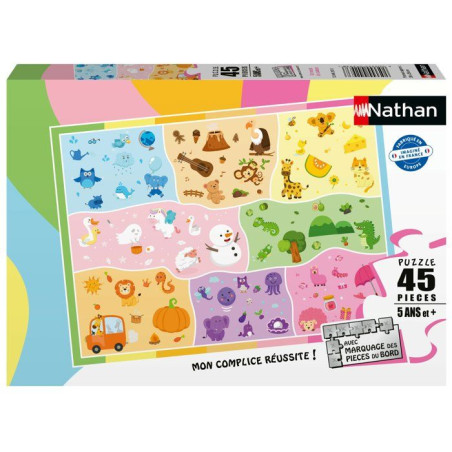 Nathan-Puzzle enfants 45 pieces-Un monde de couleurs-des 5 ans-Puzzle de qualité supérieure-Carton épais et résistant-12004293