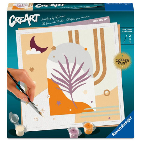 Ravensburger – CreArt 20x20 cm – Adulte – Peinture par numéros – Sky – Loisir créatif – 12023145