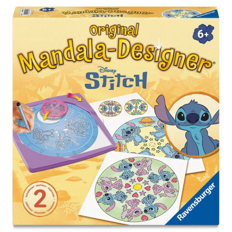 Ravensburger – Mandala Designer – Stitch – Dessin – Loisir créatif – Pochoirs – Disney – Des 6 ans – 12028015