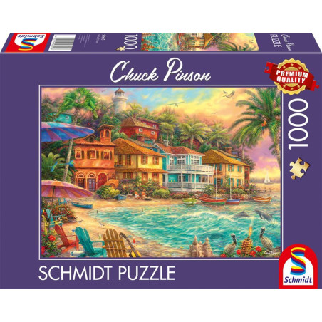 Puzzle 1000 pieces - SCHMIDT - Chuck Pinson - Island Time - Multicolore - 69,3 x 49,3 cm