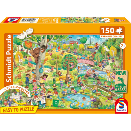 Puzzle - SCHMIDT SPIELE - La nature est un jeu d'enfant - 150 pieces - Des 7 ans