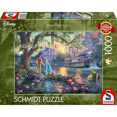 Puzzle - SCHMIDT SPIELE - DISNEY, La princesse et la grenouille - 1000 pieces - Des 12 ans