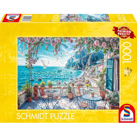 Puzzle - SCHMIDT SPIELE - Terrasse en bord de mer - 1000 pieces - Des 12 ans