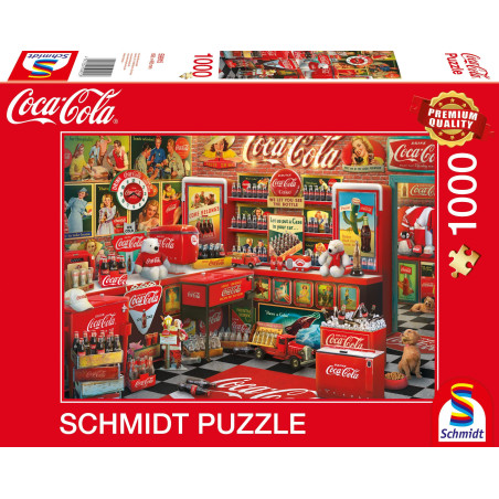 Puzzle - SCHMIDT SPIELE - Coca Cola Nostalgie - 1000 pieces - Des 14 ans