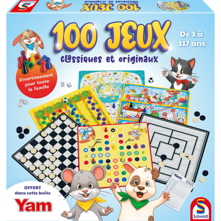 100 jeux classiques et originaux - Jeu de société - SCHMIDT SPIELE - Des 3 ans