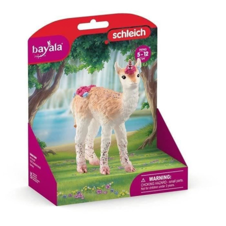 Figurine de Licorne Lama - Figurine Amusante et Durable aux Détails Brillants avec une Corne Brillante en Spirale - Pour Garço