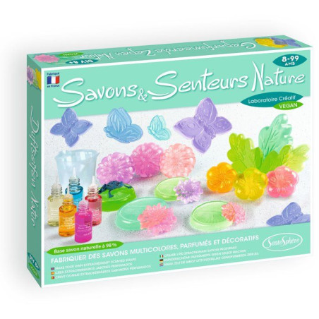 Création de savons mutlicolores - SENTOSPHERE - Savons et Senteurs!Nature - Theme Nature - Des 8 ans