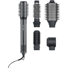 Brosse coiffante ionique - SEVERIN - Multistyler 5-en-1 - Moteur BLDC puissant - 5 embouts - 1500 W - Gris et noir