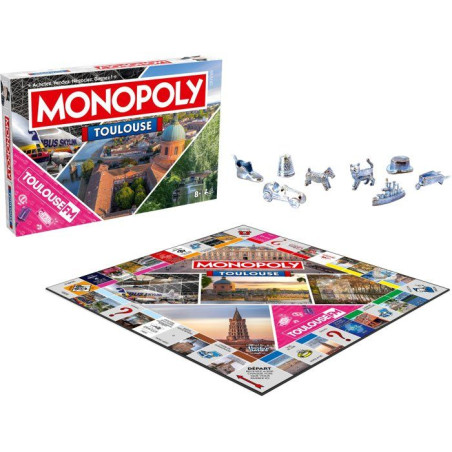 MONOPOLY Toulouse - Jeu de société - WINNING MOVES - 2 a 6 joueurs - Des 8 ans