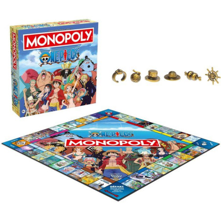 MONOPOLY - One Piece nouvelle édition - Jeu de société - WINNING MOVES - 2 a 6 joueurs - Des 12 ans