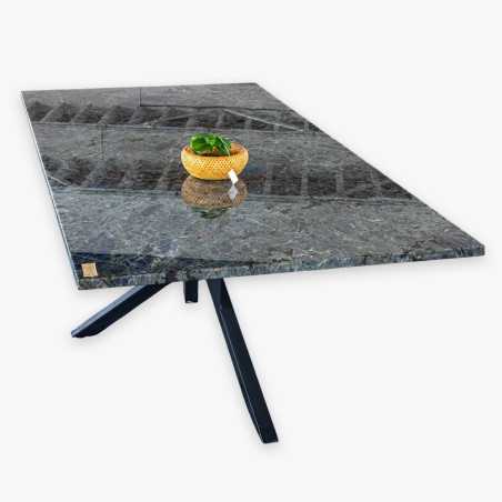 Meuble de bureau un seul bloc Labradorite Type T Rectangle 270x134 SM Piètement: Métallique forme Mikado pour 10 à 12 personnes