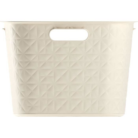 Coffre a Linge - Softex - 45 L - Blanc Cassé - Curver