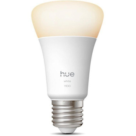 Ampoule LED connectée A60 - PHILIPS HUE - Lumiere blanche chaude - 2700K - Culot E27 - 9,5 W - 1100 lumens