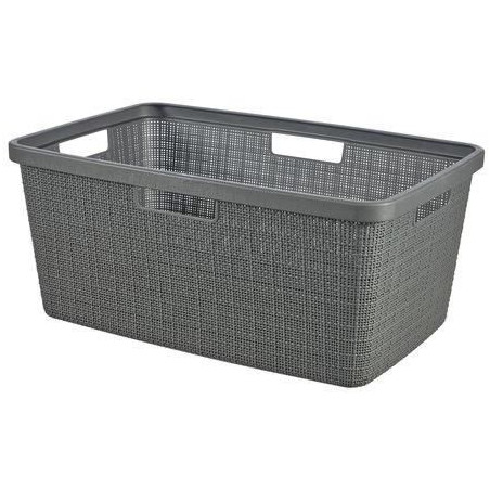 Corbeille a Linge - 46 L - Jute - Anthracite - Curver