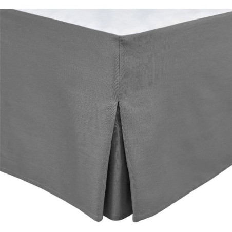 Cache sommier - HOME LINGE PASSION - 160 x 200 cm + 30 cm - Anthracite