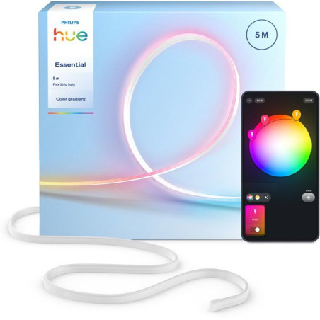 Ruban LED - Philips Hue - Flux - 5 m - Chromasync - Éclairage coloré et blanc naturel intense - 1200 lumens