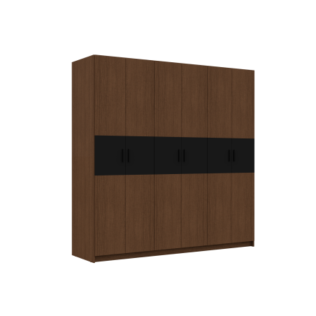Armoire 6 portes ROME - sans Miroir et Sans Pieds