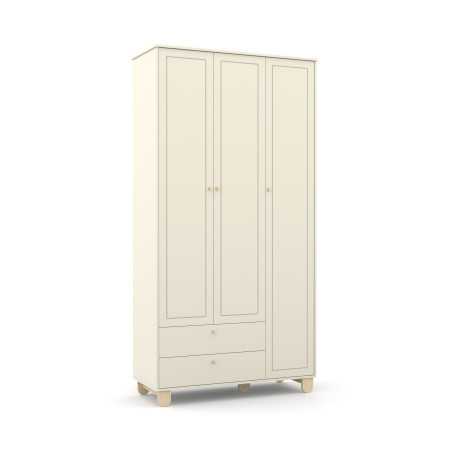 Armoire à 3 portes et 2 tiroirs ZUPY - Dressing pour chambre d'enfant