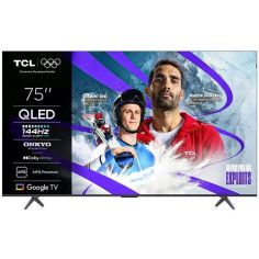 TCL 75P8K - TV QLED 75 (190 cm) - 4K UHD 3840x2160 - 144 Hz - Dolby Vision - Google TV - 4xHDMI 2.1 - WiFi