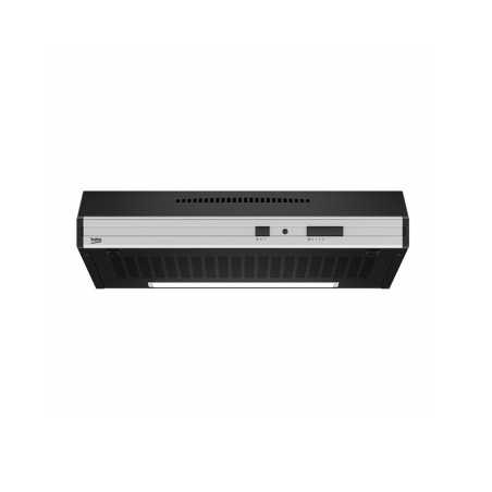 Hotte encastrable cassette 60 cm Beko – Noire – CFB6432X