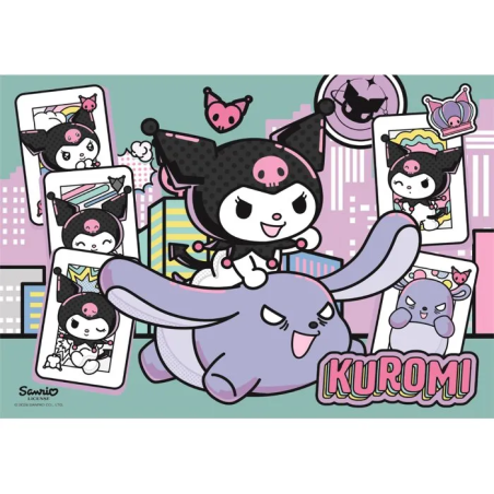 Puzzle 104 pieces - Clementoni - Kuromi - Puzzle Enfant - Des 6 ans - Pieces Super Color
