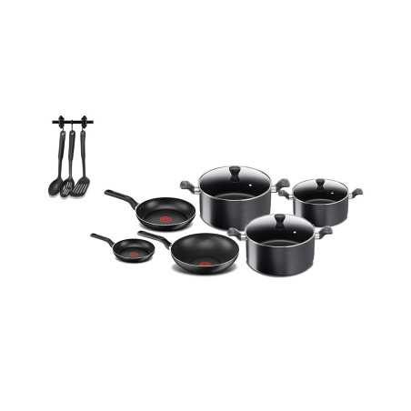 Batterie de cuisine Super Cook 12 pièces noir B459SC84 TEFAL