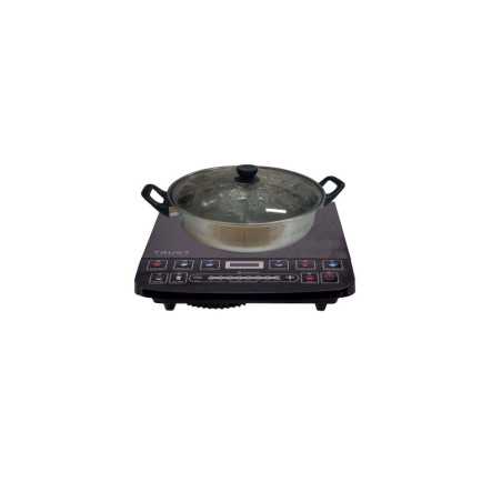 Plaque de cuisson induction simple + Casserole 2000W BI-20T25(S) TRUST