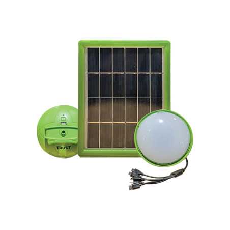 Kit lampe solaire + Lanterne Vert TSL-17KPS TRUST