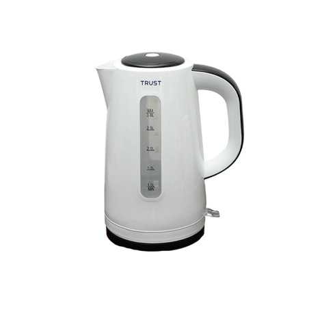 TRUST bouilloire électrique en plastique 3L TCK-KEC3002BLK / KEC3002 blanc et noir