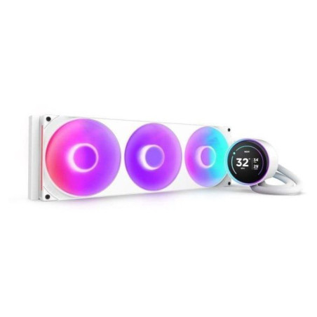 Watercooling - NZXT - RL-KR42E-W2 - Kraken Elite 420 RGB - Écran 2.72, panneau RGB personnalisable et ventilateurs RGB - Blanc