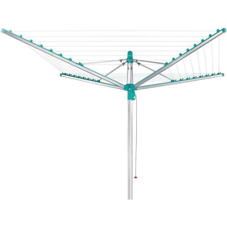 Leifheit 85285 Séchoir jardin parapluie Linomatic 400 Easy - 40 metres avec syteme Ea