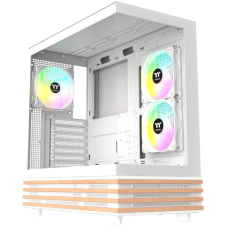 THERMALTAKE - CA-1Y7-00M6WN-WS - View 270 Plus WS ARGB Snow - Boitier PC sans alimentation - Moyen tour - Format ATX - Blanc