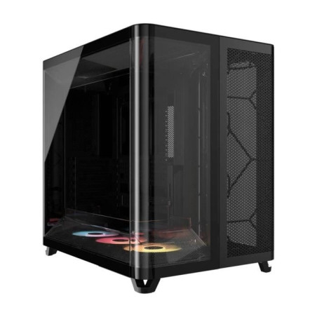Boitier PC - CORSAIR - AIR 5400 RS-R ARGB Tempered Glass Mid-Tower - Ventilateurs RGB a rotor inversé - Noir