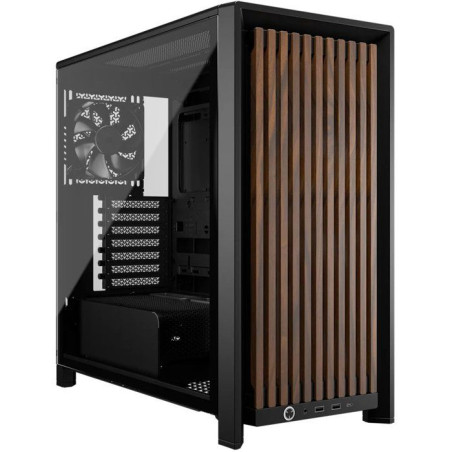 Boîtier PC - CORSAIR - FRAME 4000X RS - Moyen Tour - 4 ventilateurs RS120 - Noir/marron foncé