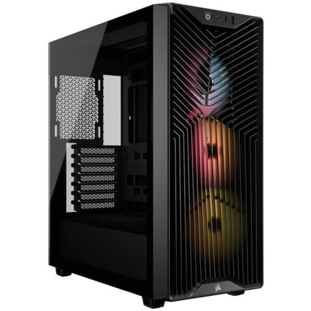 Boîtier PC - CORSAIR - 3200D RS ARGB - Moyen Tour - 3 ventilateurs RS120 ARGB - Gris