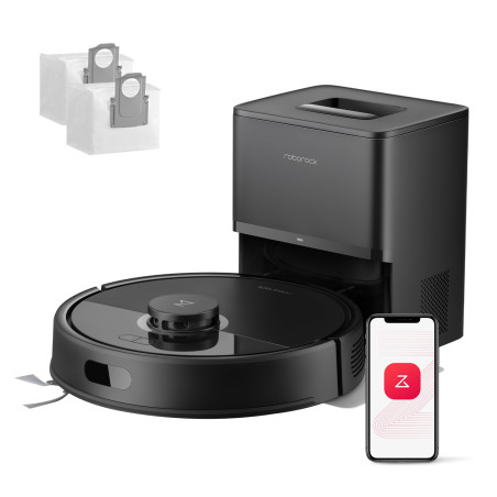 Aspirateur robot ROBOROCK Q7 L5+ Set - Multi-surface - Avec Station, 8000Pa - Noir