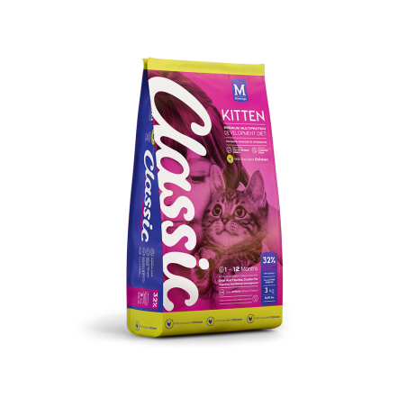 Croquette pour chaton au poulet CLASSIC - 3kg