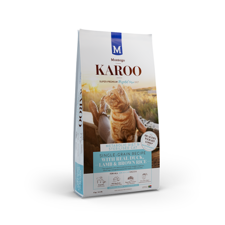 Croquettes pour chat KAROO TC Canard et Agneau - 2 kg