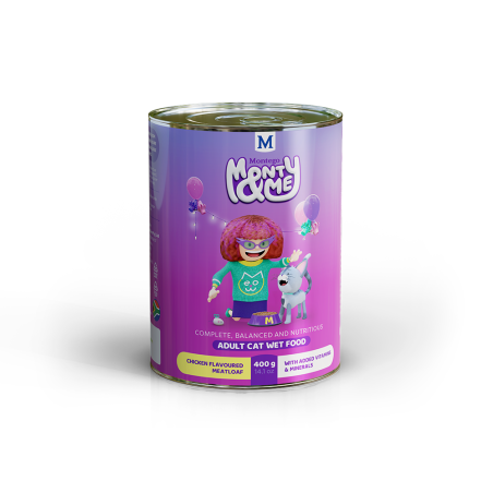Pâtée pour chat adulte MONTY & ME - 400 g