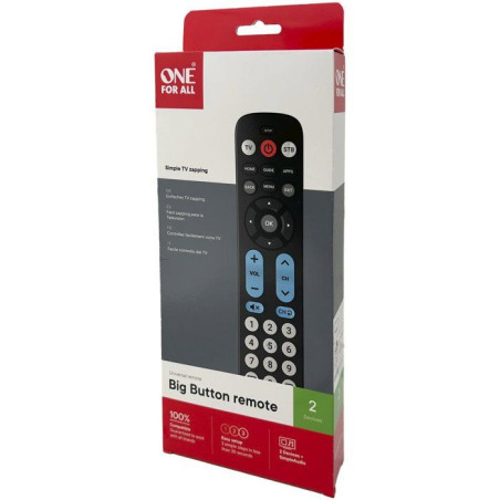 Télécommande universelle - Big Button - 2en1